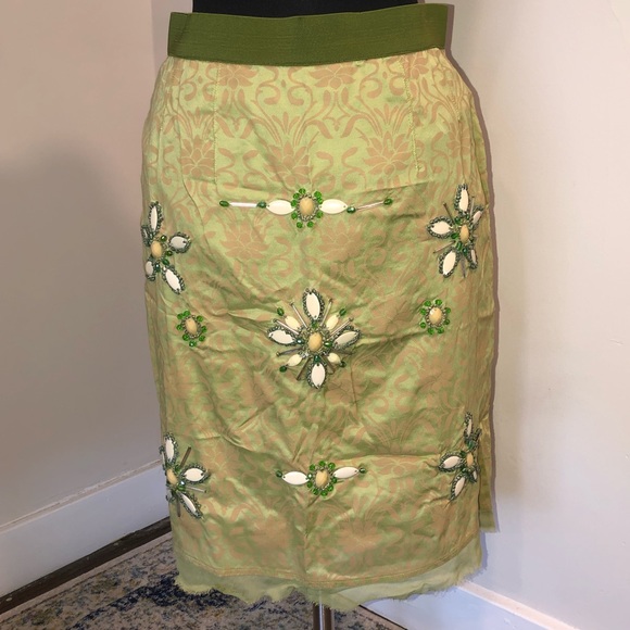 Unique Skirt with Intricate Bead Appliqués NWT! - Picture 2 of 7